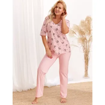 Dámské pyžamo Lidia - dámské pyžamo Taro, 3XL, růžová