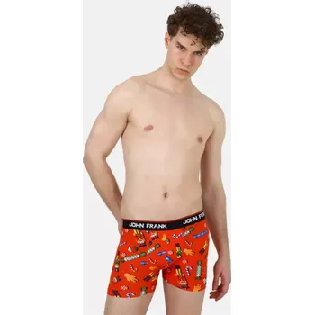 Boxerky JFBD19 - pánské boxerky John Frank 21, XL, červená