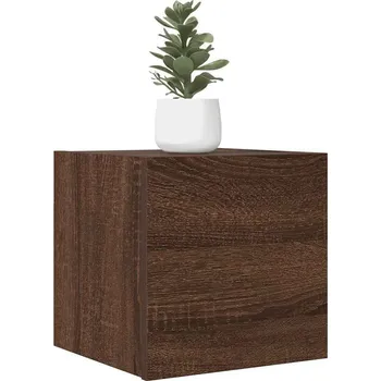 Televizní stolek vidaXL Nástěnná TV skříňka 30,5 x 30 x 30 cm [804493] Barva: hnědý dub