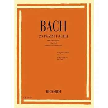 Johann Sebastian Bach: 23 Pezzi Facili - Ed.1995 (noty na klavír)(+audio)
