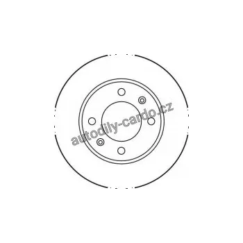 Brzdový kotouč Brzdový kotouč TRW DF1224 - PEUGEOT