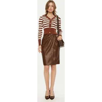 Dámské oblečení Fracomina Sukně z imitace kůže FS24WG1002E41201 Hnědá Regular Fit 42