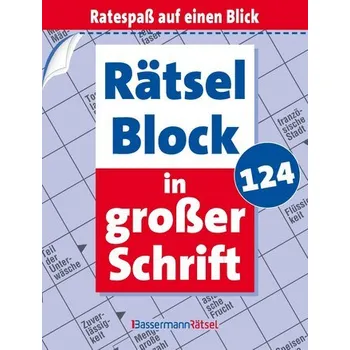 Rätselblock in großer Schrift 124 (5 Exemplare à 2,99 EUR) - Krüger, Eberhard