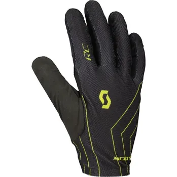 Cyklistické rukavice SCOTT Cyklistické rukavice RC Team LF léto black/sulphur yellow XS Unisex, Pánské