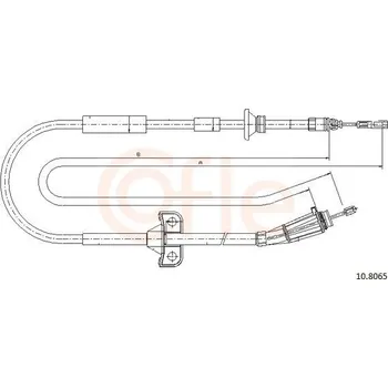 Auto-moto Tažné lanko, parkovací brzda COFLE 92.10.8065