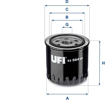 Olejový filtr Olejový filtr UFI 23.564.00