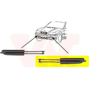 Nárazník Větrací mřížka, nárazník VAN WEZEL 0646587