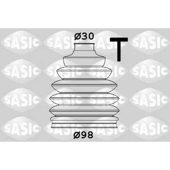 Hřídel nápravy Sada měchů, hnací hřídel SASIC 1906174