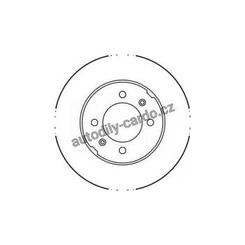 Brzdový kotouč Brzdový kotouč TRW DF1828 - ROVER