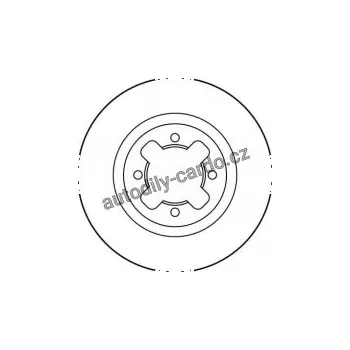 Brzdový kotouč Brzdový kotouč TRW DF1940 - NISSAN VANETTE