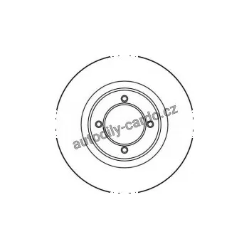 Brzdový kotouč Brzdový kotouč TRW DF1915 - DAIHATSU, TOYOTA, COROLLA