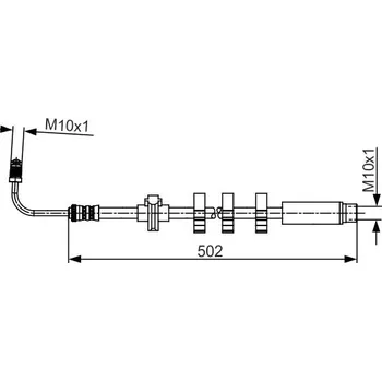 Brzdová hadice Brzdová hadice BOSCH 1 987 481 264