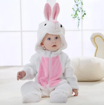 Overal pro miminko bílý Zajíček Velikost: 4-6 měsíců