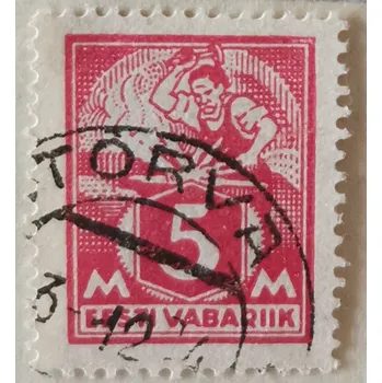 Poštovní známka Známka Estonsko, 5M, Mi.37A#