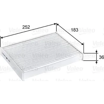 Ventilátor topení a klimatizace Filtr, vzduch v interiéru VALEO 715803