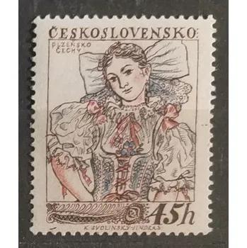 Sběratelství Známka ČSR, 45h, Pof.968*