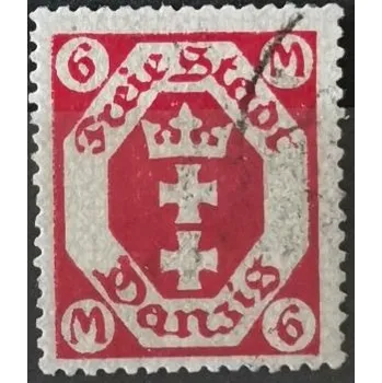 Sběratelství Známka Danzig, 6 M, Mi.109#