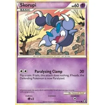 Sběratelská karetní hra Pokémon TM 076/102 Skorupi - Triumphant Stav: Excellent, Verze: NORMAL