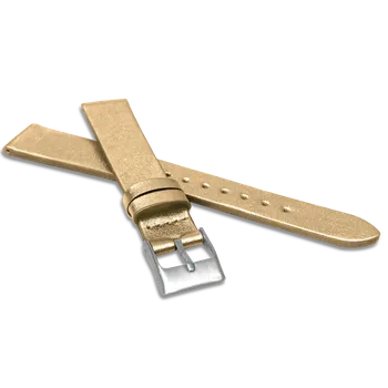 Řemínek na hodinky MINET Zlatý řemínek z luxusní kůže Top Grain - 16 MSSUX16