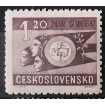 Poštovní známka Známka ČSR, 1,20 Kčs, Pof.456**