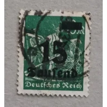 Sběratelství Známka Německo, Reich, 15/40T.Mk./Mk., Mi.279#