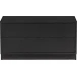 Černý modulární TV stolek z borovicového dřeva 75x40 cm Finca – WOOOD ID_1575552