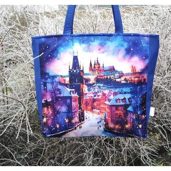 Taška přes rameno ZASNĚŽENÁ PRAHA 2