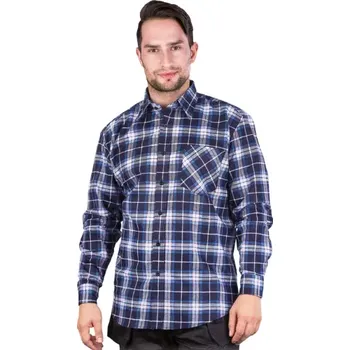 Pánská košile REIS KF GN flanelová košile blue M