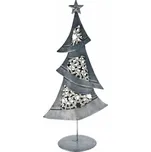MFP Plechový stromek 37 cm stříbrný