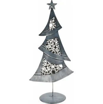 MFP Plechový stromek 37 cm stříbrný