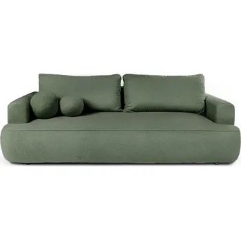 Pohovka Zelená rozkládací pohovka z textilie bouclé 247 cm Quinoa – Bonami Selection ID_1690122