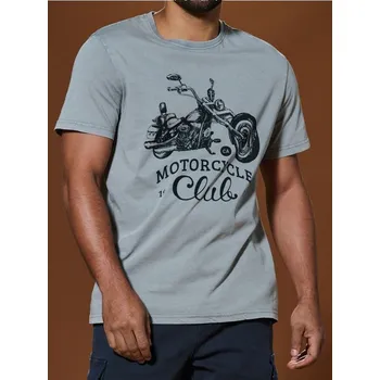 Pánské tričko Sinsay - Tričko s krátkým rukávem - šedá - 1046Z-09X - 1046Z-09X-XS