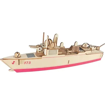 3D puzzle Woodcraft construction kit Woodcraft Dřevěné 3D puzzle Torpédoborec 052D