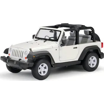 autíčko Welly Jeep Wrangler Rubicon (convertible) bílý