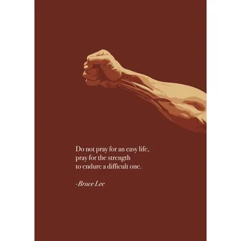 Plakát Plakát, Obraz - Bruce Lee Quote, Andreas Magnusson