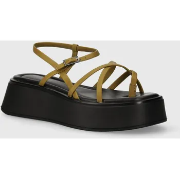 Dámské sandále Kožené sandály Vagabond Shoemakers COURTNEY 5334.701.33 zelená 19X, EUR 40