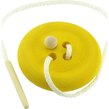Dřevěná hračka Ulanik Dřevěná hračka "Knoflik" žlutý