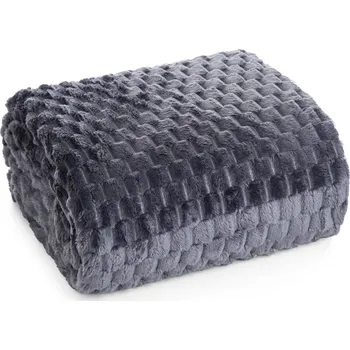 deka Deka z mikrovlákna FLANELA tmavě šedá 150x200 cm Mybesthome