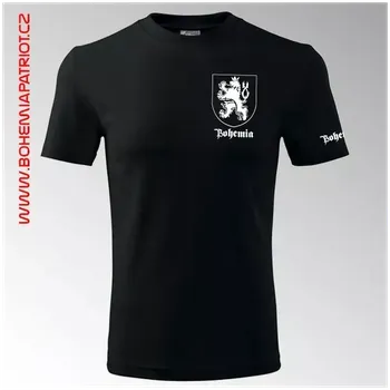 Pánské tričko Vlastenecké tričko Bohemia 5T - černá / 3XL