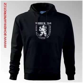 Pánská mikina Mikina s kapucí - Tobruk 1MK - černá / L