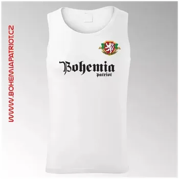 Pánské tílko Tílko s barevným potiskem Bohemia 4TI - bílá / L