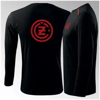 Tričko Čezeta dlouhý rukáv 2DR - černá / XXL / červená