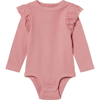 lupilu® Dívčí body s dlouhými rukávy (50/56, světle růžová)