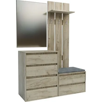 Předsíňová stěna Předsíňová stěna HILDA dub craft šedý