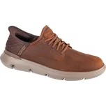 Hnědé pánské kožené tenisky Skechers Slip-Ins: Garza - Ervin 205046-CDB Velikost: 42,5