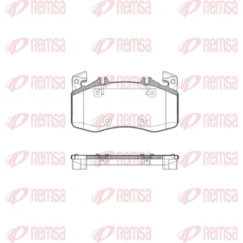 Brzdová destička Sada brzdových destiček, kotoučová brzda REMSA 1908.00