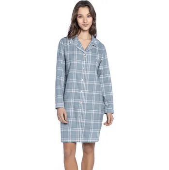 Dámská noční košile GUASCH Dámská noční košila ANABEL Barva: Světle modrá, Velikost: S