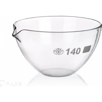 Miska odpařovací skleněná s rovným dnem | SIMAX (Objem (ml): 10, Průměr horní (mm): 40, Průměr dna (mm): 20, Výška (mm): 18, Balení (ks): 1)