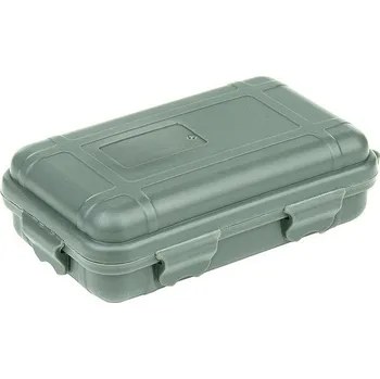 Úložný box MFH, FOX-DE Krabička plastová vodotěsná s polstrováním malá šedá 12x7x4 cm