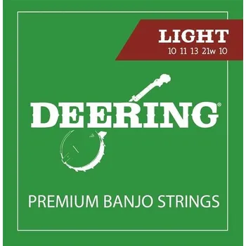Struna pro kytaru a smyčcový nástroj Deering Banjo Strings Light + prodloužená záruka 3 roky
